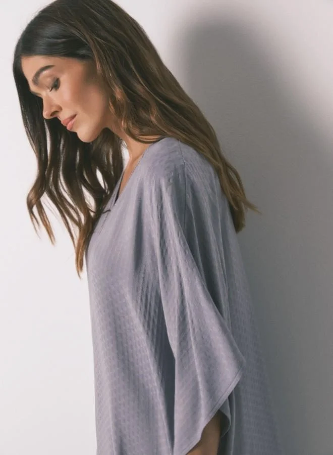 women'secret  Grey viscose caftan dress for Women | Best Price UAE